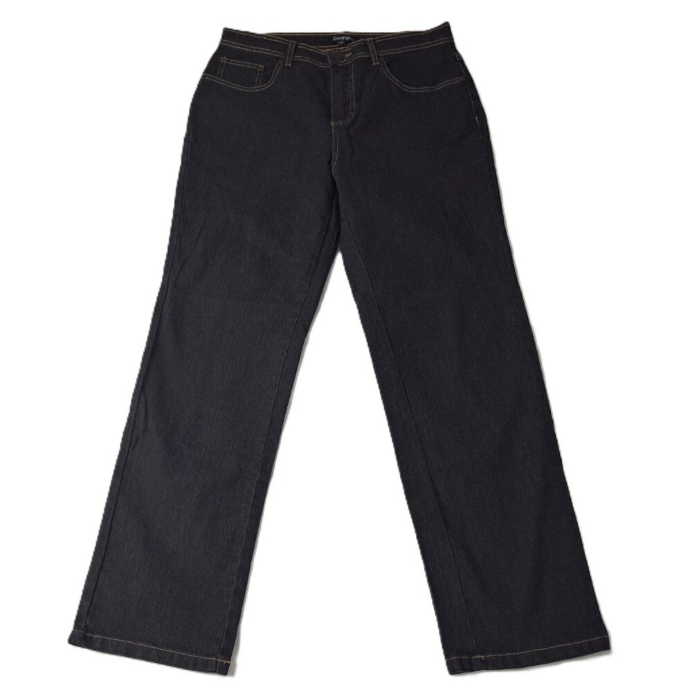 George Jeans Mid-Rise Bootcut Dark Blue Wash Denim Jeans Size 10P Vintage
